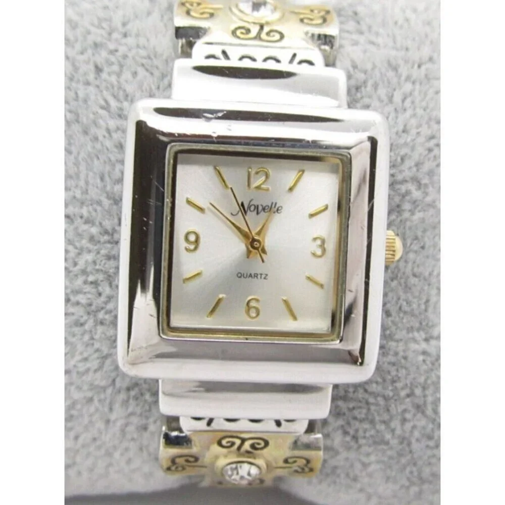 Women's Novelle Quartz Analog Dial Causal Round Bangle Watch (E158)